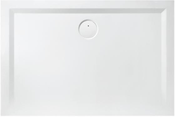 Hoesch Mineralguss-Duschwanne Muna 160x80x3cm, weiß, Solique