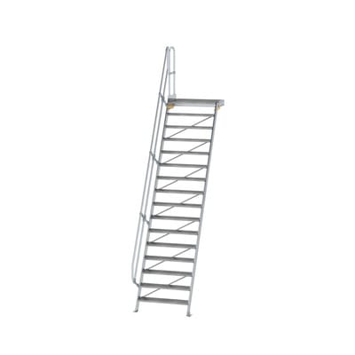 MUNK Aluminium-Treppe Plattform 60° 16 Stufen