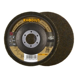 RHODIUS TOPline VKSG WS Vlieskompaktscheibe 115 x 22,23 mm 4S-medium