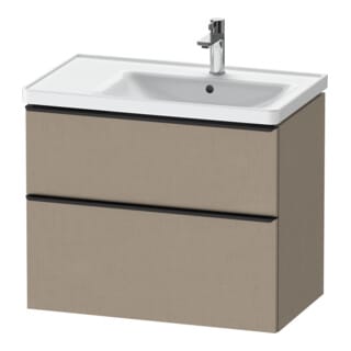 Duravit Waschtischunterschrank D-Neo 78,4x45,2cm, 1 Kast, B R, schwarz/Leinen