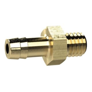 Riegler - Einschraubschlauchtülle, M5, Für Schlauch Lw 6 Mm, Sw 7, Ms
