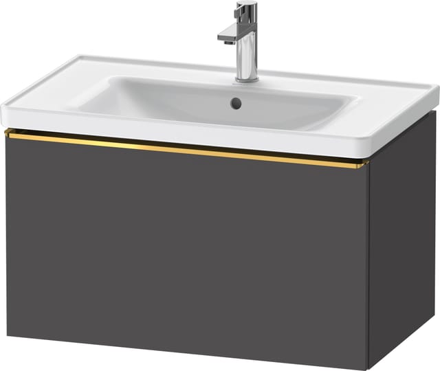 Duravit Waschtischunterschrank D-Neo 78,4x45,2cm, g pol/gra m, 1 Ausz., wandhängend