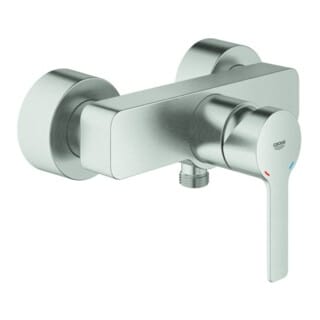 Grohe Brause-Einhebelmischer Lineare supersteel, Wandmontage