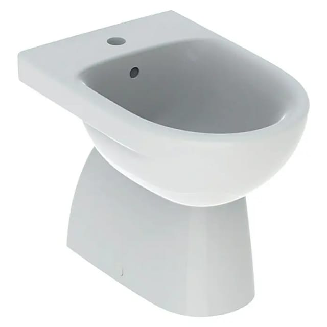 Geberit Stand-Bidet Renova mit Überlauf, teilgeschlossen, weiß