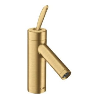 hansgrohe Waschtisch-Einhebelmischer 70 Axor Starck Classic A 106mm, m ZugstAblGar, brush. gol opt