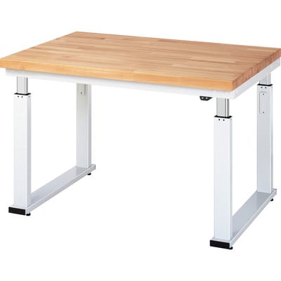 RAU Werkbank adlatus 600 elektrisch höhenverstellbar Buche-Massiv-Platte 1250 mm x 900 mm