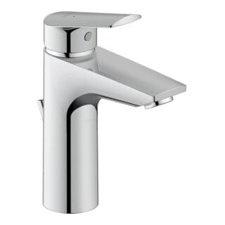 Duravit Waschtisch-Einhebelmischer No. 1 M MinusFlow m Zugst.-Ablaufgarn., Ausl. 106mm, chrom