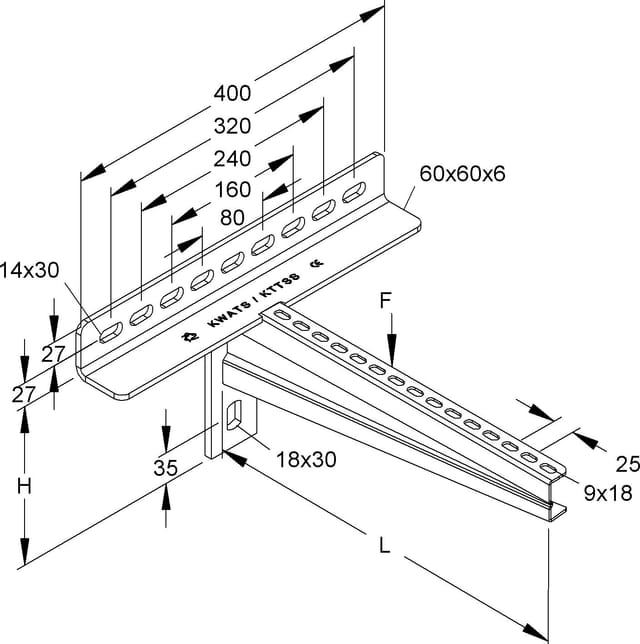 Niedax Trägerausleger KTTSS 400