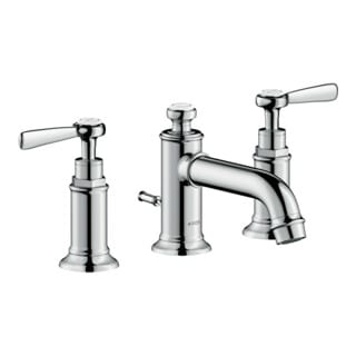 hansgrohe 3-Loch-Waschtischarmatur 30 Axor Montreux A 143mm, m H-Gr, ZugstAblGar, brush. ni.