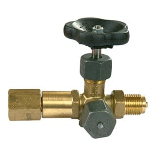 Riegler Mano-Absperrven., Zapfen-drehbare Muffe, DIN16271, Messing, G 1/2
