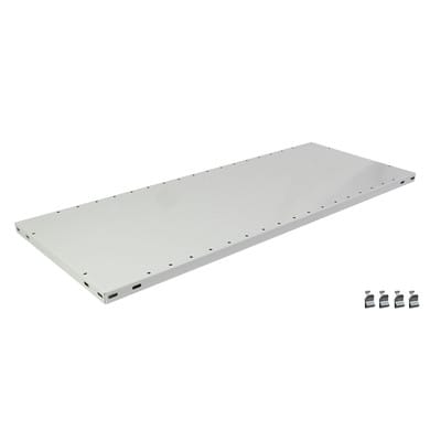 Schulte Zusatz-Fachboden MULTIplus150 750 x 400 RAL 7035 lichtgrau inkl. 4 Fachbodenträgern