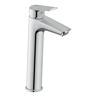 Duravit Waschtisch-Einhebelmischer No. 1 L MinusFlow o. Zugst.-Ablaufgarn., Ausl. 129mm, chr