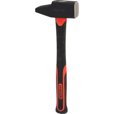 KS Tools Schlosserhammer, Fiberglasstiel, französische Form, 1500g