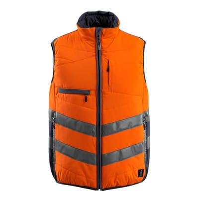 Mascot Grimsby Thermoweste Größe S, hi-vis orange/schwarzblau