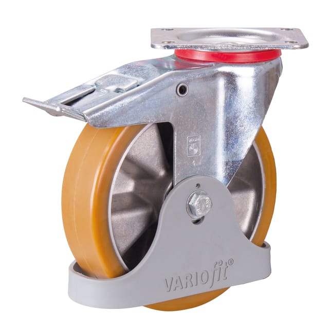 VARIOfit Bremsrolle Polyurethan 200 x 50 mm 92° Shore A