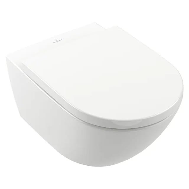 V&B Combi-Pack Wand-Tiefspül-WC Subway 3.0 TwistFlush, mit WC-Sitz, weiß C-plus