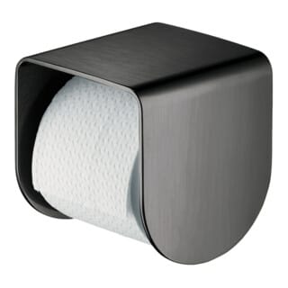 hansgrohe Papierrollenhalter Axor mit Ablage, brushed black chrome
