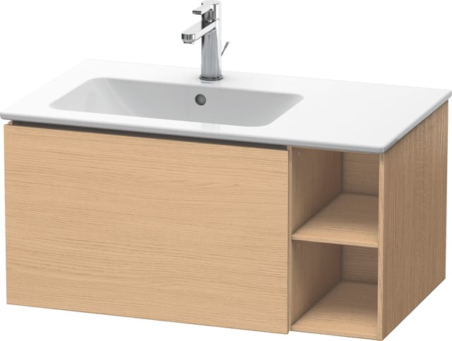 Duravit Waschtischunterschrank L-Cube 82x48,1x40cm, 1 Ausz., Beck. li, Ei Nat