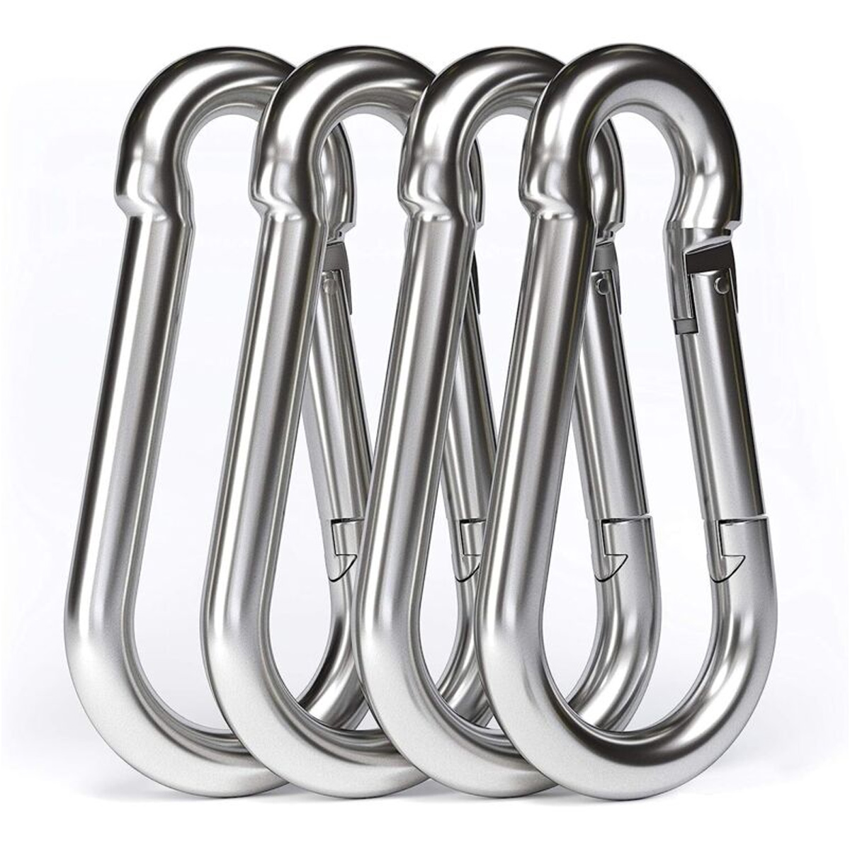 Stück – M10 Karabiner Aus Edelstahl 304 – Großer 100-mm-karabiner Aus Edelstahl Mit 750 Kg Tragkraft, Schwinghaken – 100 Mm X Ø 10 Mm
