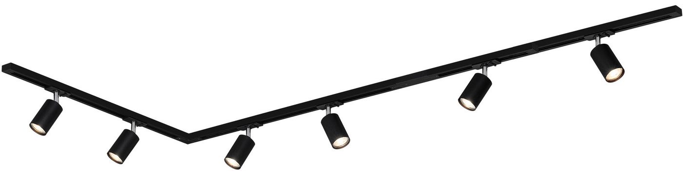 Briloner Rail Schienensystem, Komplettset, 6x Gu10 Spots, Schwenkbar, Drehbar, Schwarz, 2,25 M Bild 4