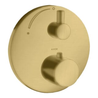 hansgrohe Fertigmontageset Axor Uno UP-THM, m Absperrventil, brush. gold optic