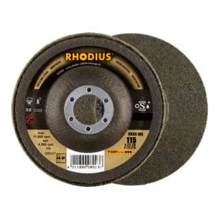 RHODIUS TOPline VKSS WS Vlieskompaktscheibe 115 x 22,23 mm 4S-very fine