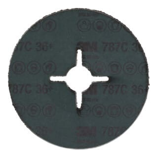 3M Fiberscheibe (CER) 787C, 125 mm Durchmesser, Körnung: 80