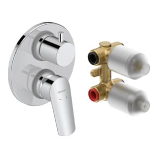 Duravit Fertigmontageset No. 1 UP-Einhebel-Wannenmischer Set, 2 Verb, c