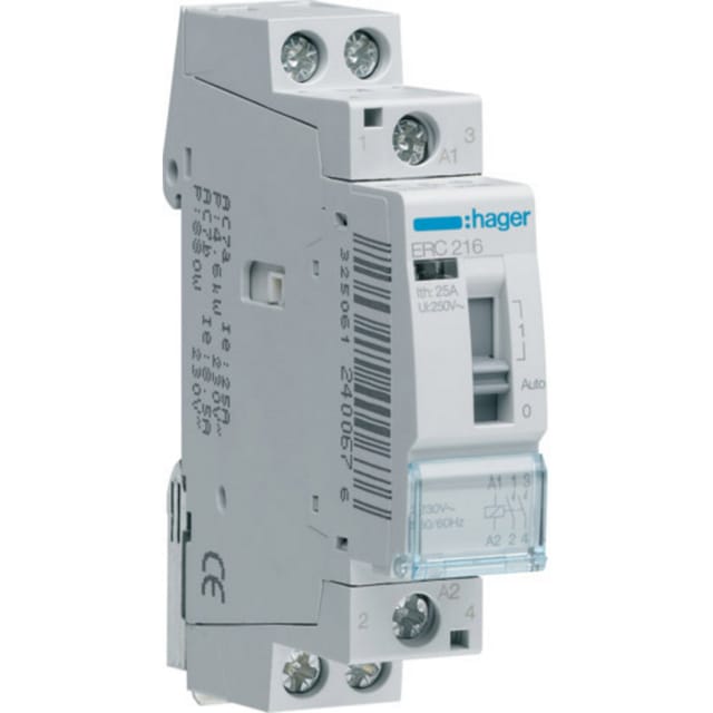 Hager Installationsrelais 16A 2S 230V ERC216