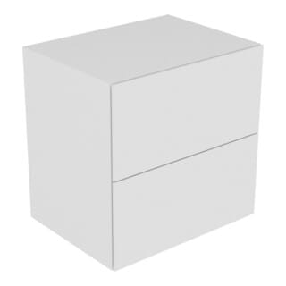 Keuco Sideboard Edition 11 70x70x53,5cm, Lack Seidenmatt, Glas Weiß