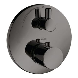 hansgrohe Fertigmontageset Axor Uno UP-THM, m Absperrventil, pol. black chrome