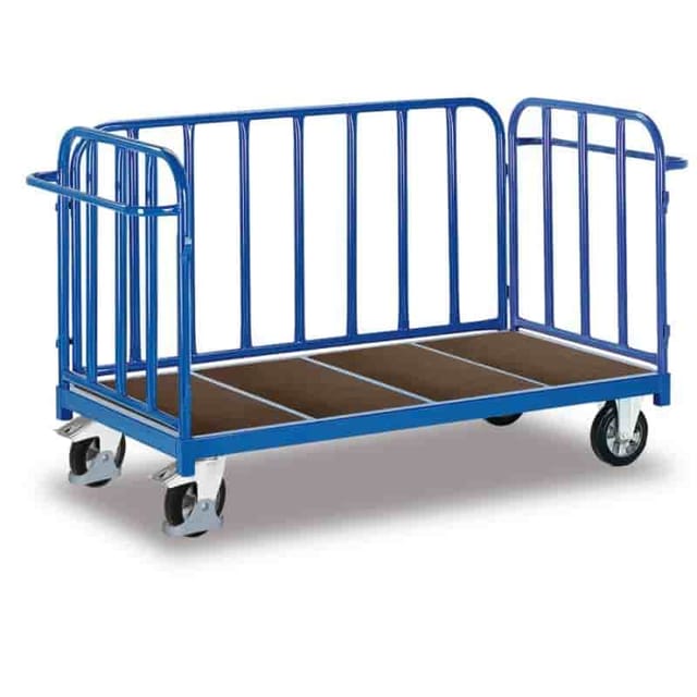 VARIOfit Dreiwandwagen mit senkrechten Streben 1.305 x 845 mm Traglast 500 kg