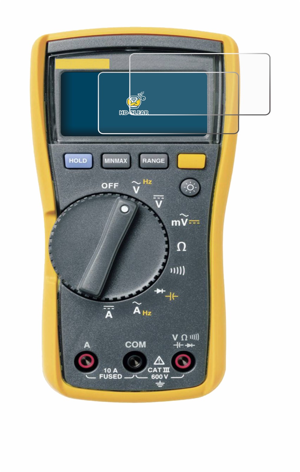 2x Fluke MultiMeter 115 Displayschutzfolie Transparent Bild 3