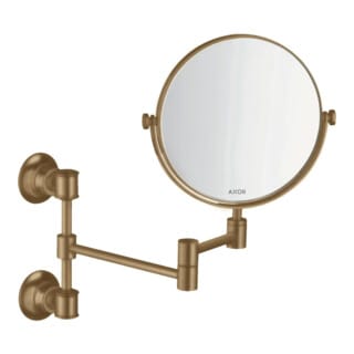 hansgrohe Rasierspiegel Axor Montreux schw, neigbar, Wandmont., brush. bron