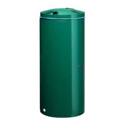 VAR Abfallsammler 120 ltr. mit Einflügeltür mit Doppelbart-Schloss, moosgrün (RAL 6005)