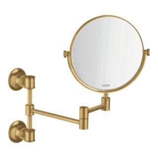 hansgrohe Rasierspiegel Axor Montreux schw, neigbar, Wandmont., brush. gol opt