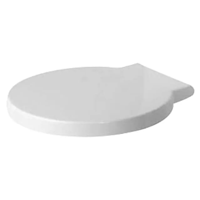 Duravit WC-Sitz Starck 1 o. Absenkaut., Scharn. Edelstahl, weiß