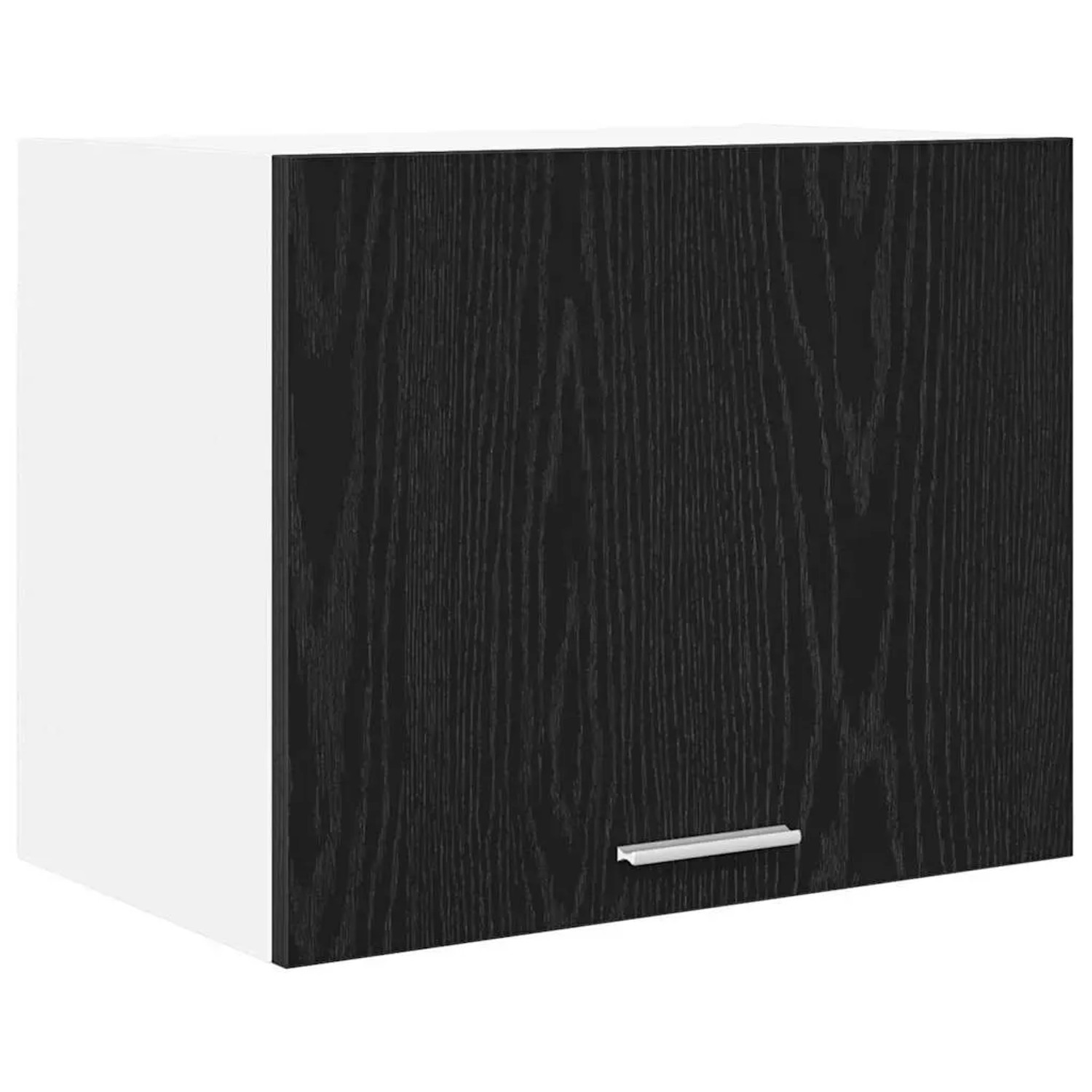 vidaXL Hängeschrank Riga Schwarze Eiche und Weiß 50 x 31 x 40 cm 884148