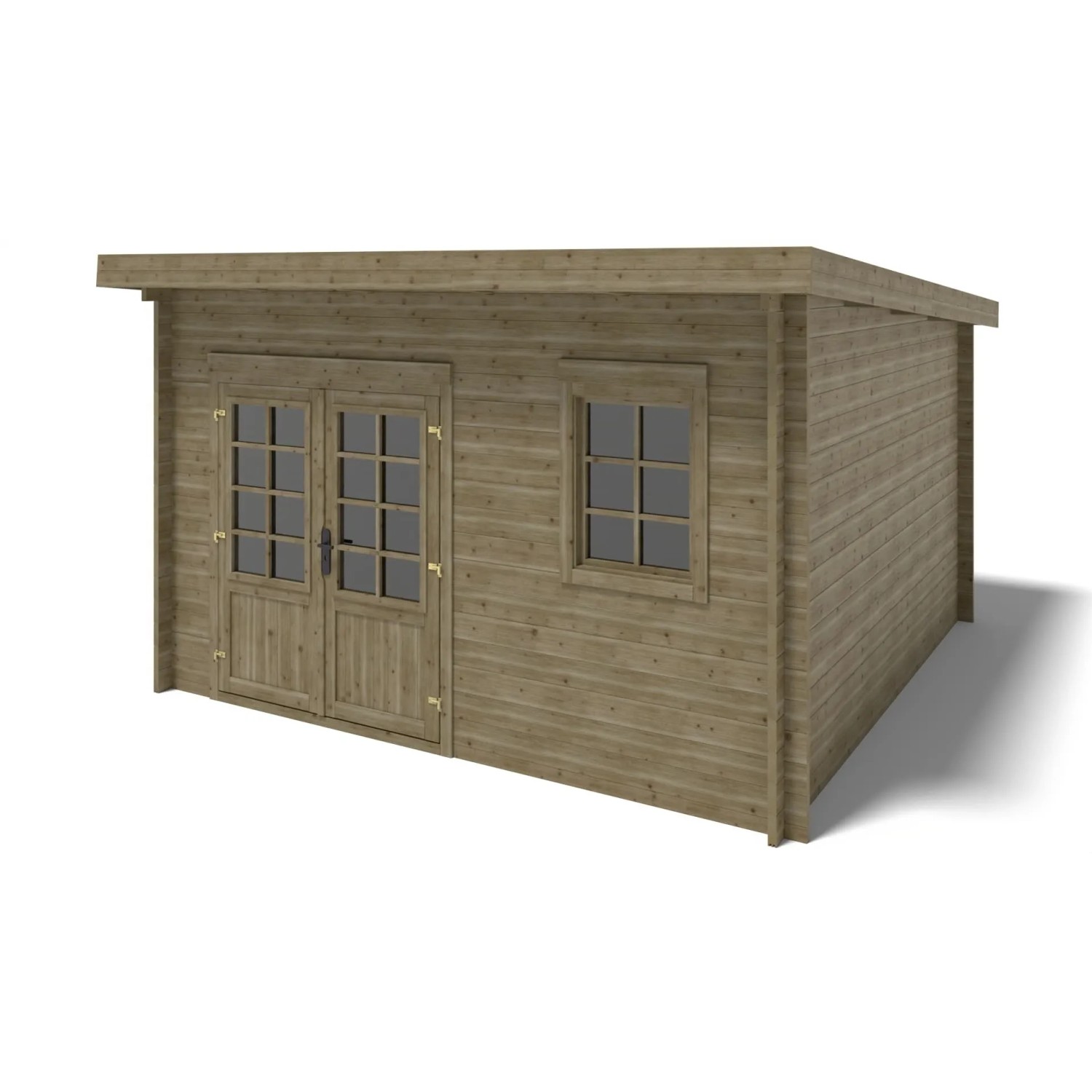 Altanka Gartenhaus Gerätehaus 16 m2 4x4 m 40 mm Imprägniert DOM716