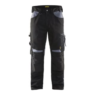 Blakläder Bundhose Handwerk, schwarz / grau, Konfektionsgröße 26