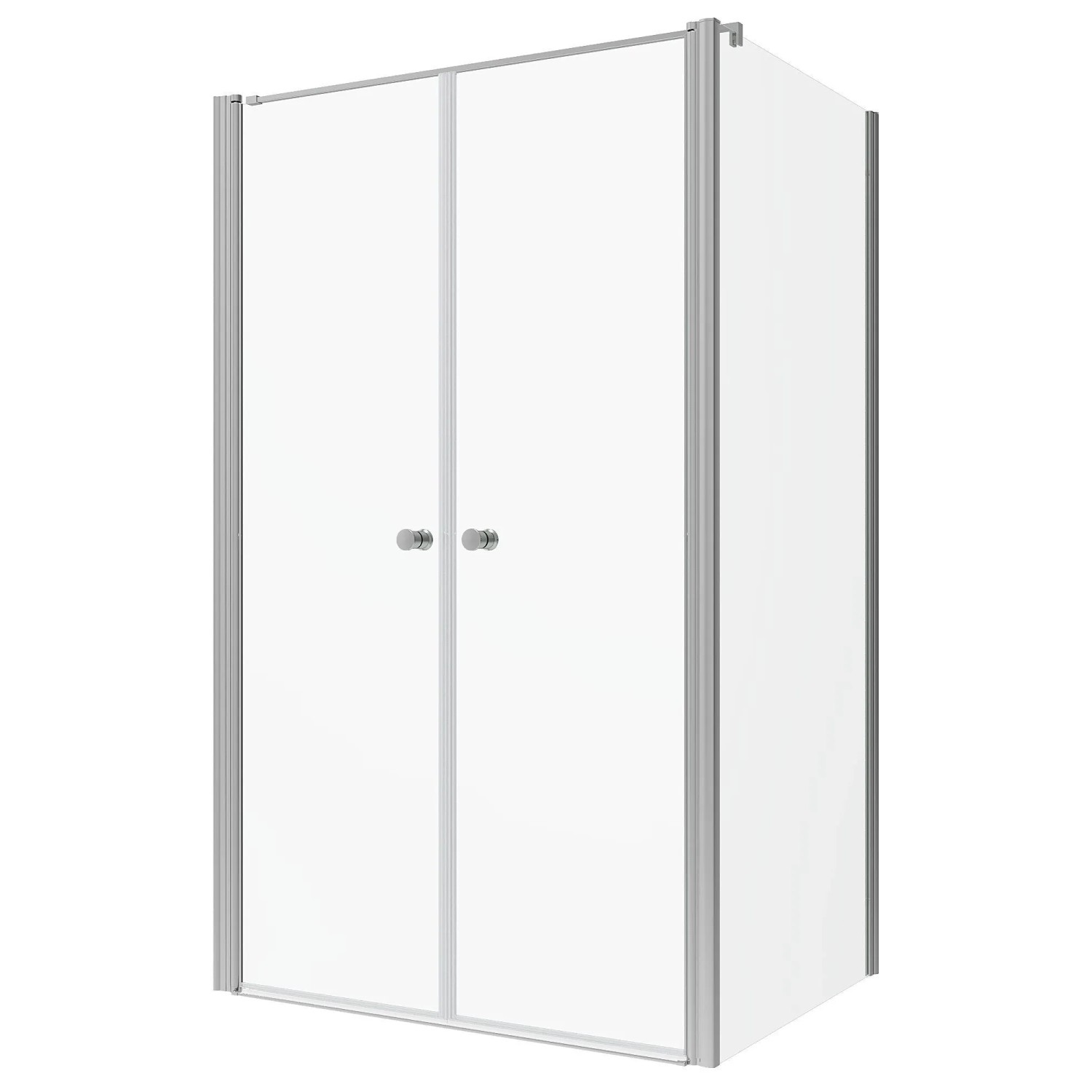 Aquabatos Pendeltür Duschkabine Eckdusche mit Schwingtür 95 x 100 x 197 cm Bad Duschabtrennung Duschtrennwand