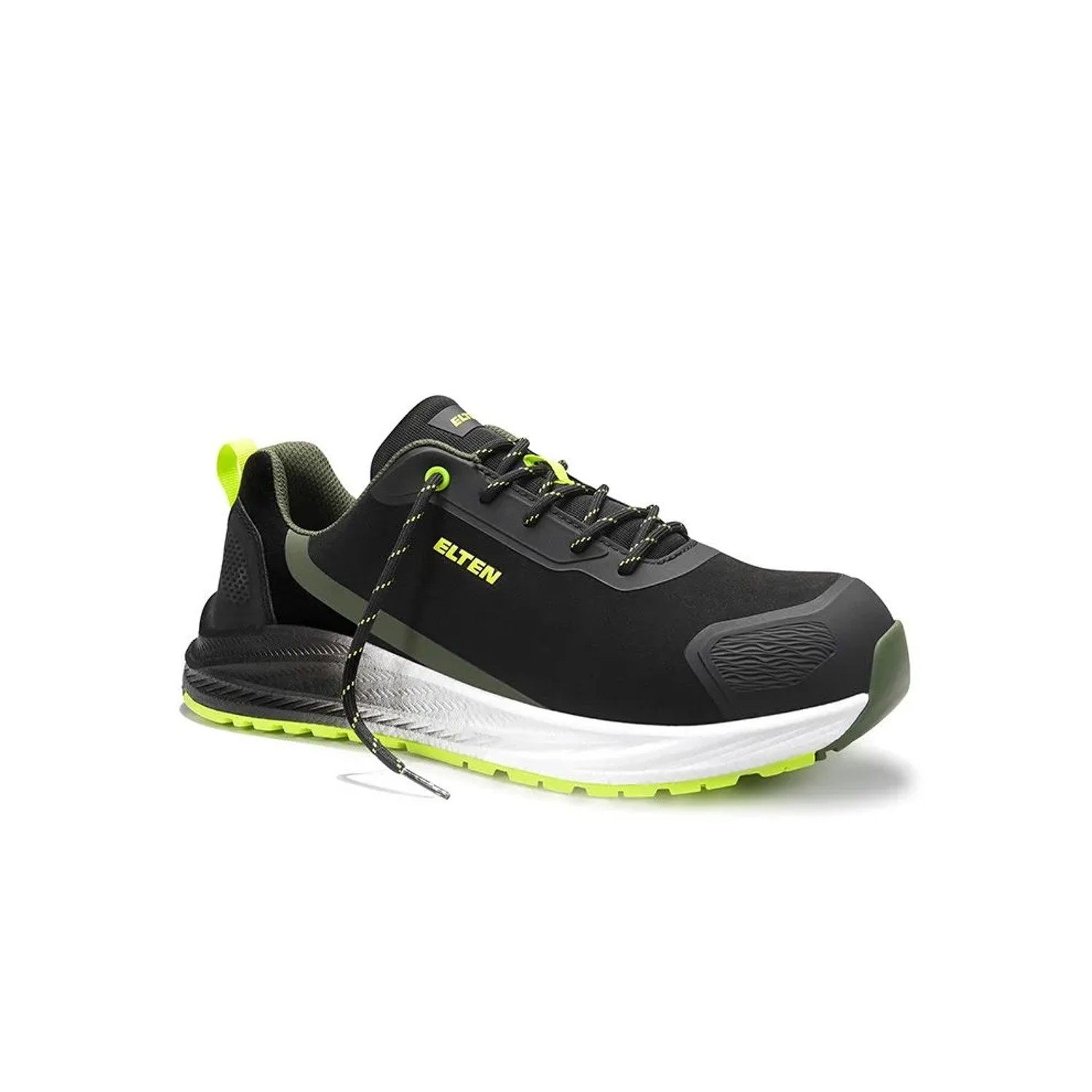 ELTEN Sicherheitshalbschuh LEEVI XXNF BLACK LIME Low ESD S3S Größe 48