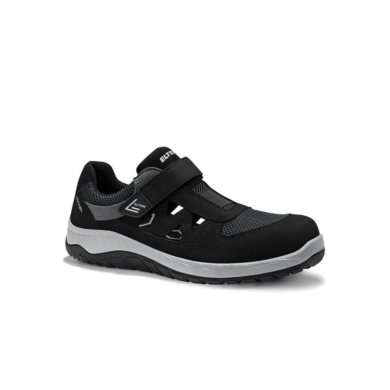 ELTEN Sicherheitssandale LONNY Compo BLACK GREY Easy ESD S1PS Größe 45