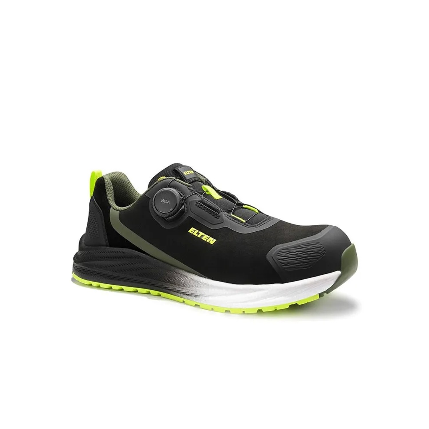 ELTEN Sicherheitshalbschuh LEEVI XXNF BOA BLACK LIME Low ESD S3S Größe 42