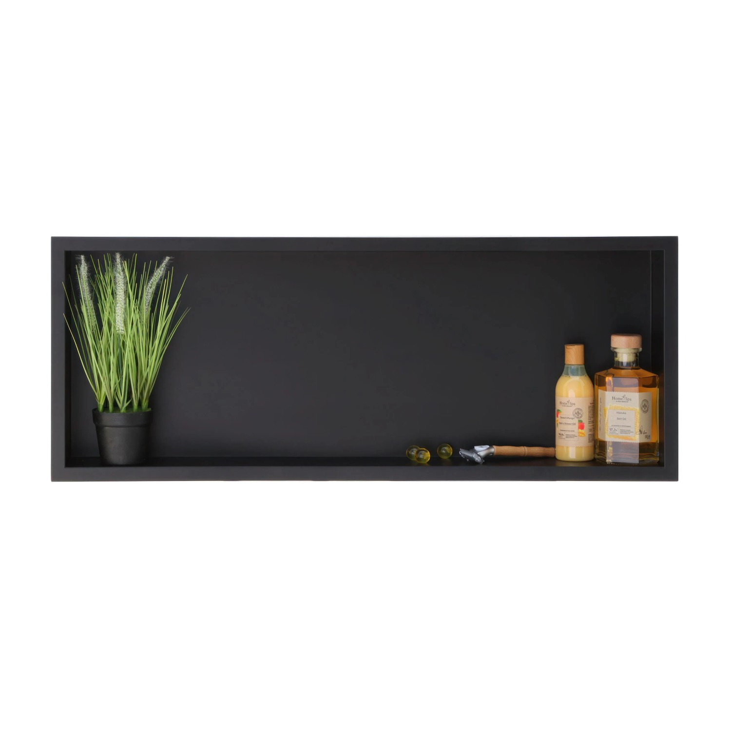 KOLMAN Wandnische 30 x 90 x 7 cm Schwarz