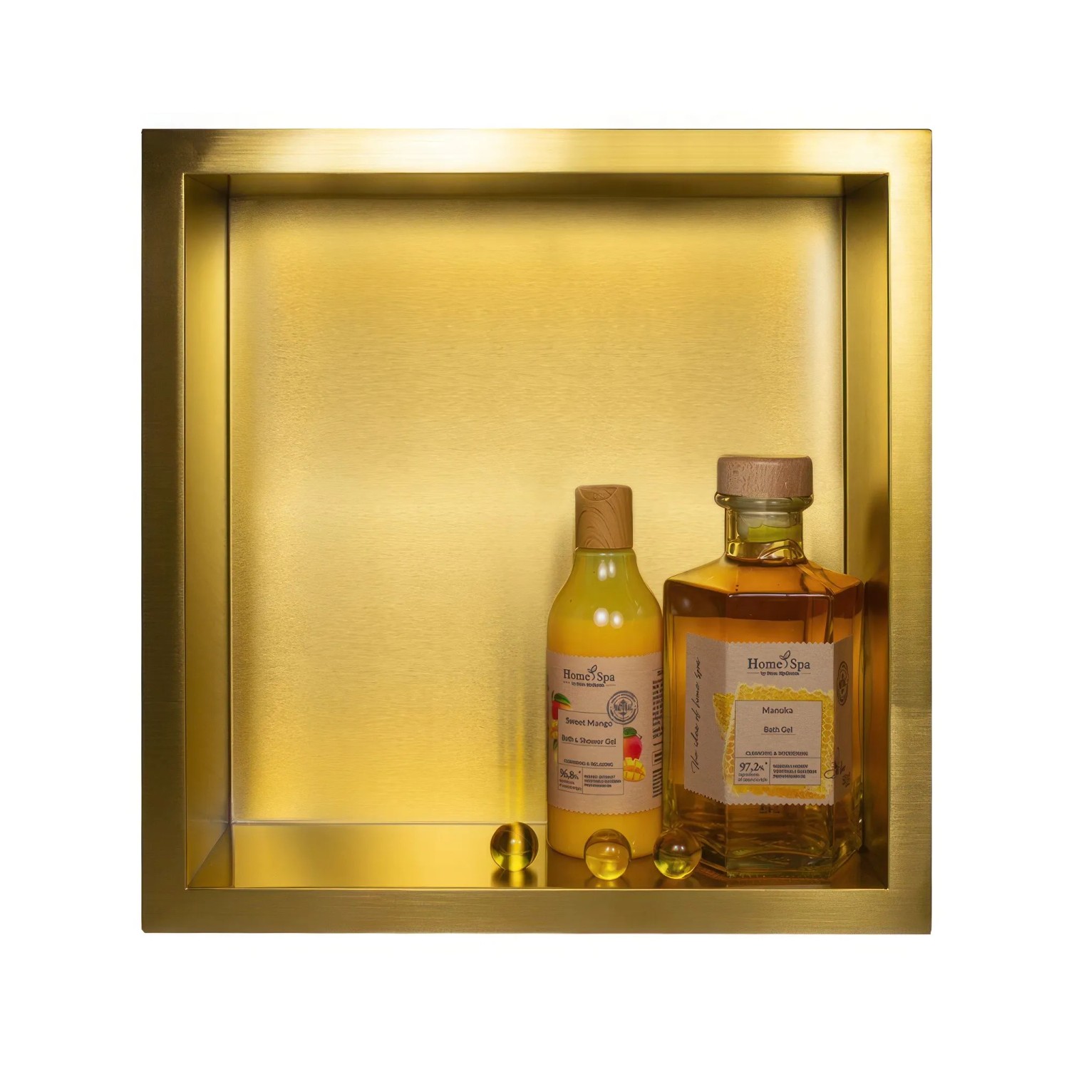 KOLMAN Wandnische 30 x 30 x 7 cm Gold