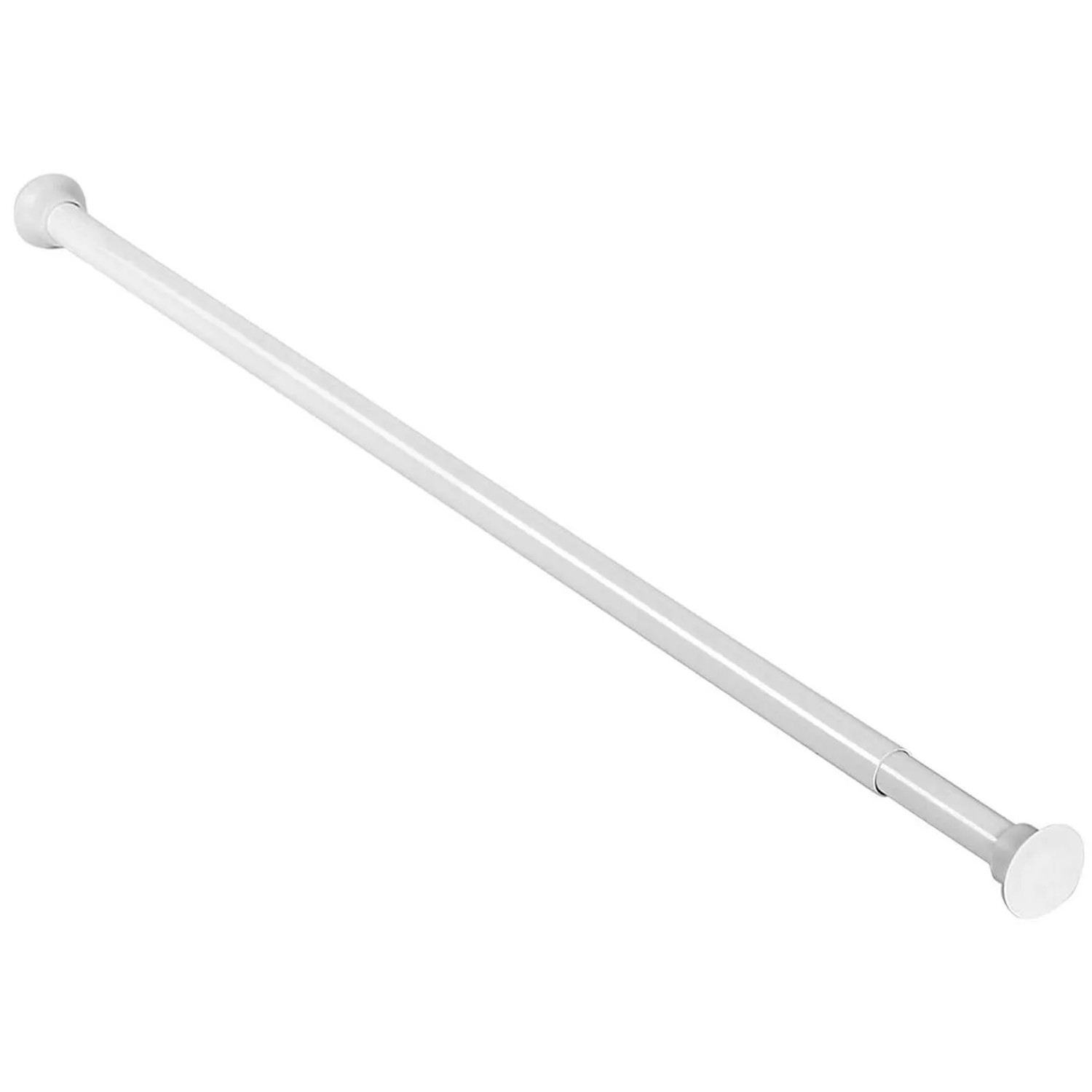 Euroshowers Teleskop Duschvorhangstange Weiß 75 bis 125 cm 22 mm