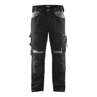 Blakläder Bundhose Handwerk, schwarz / grau, Konfektionsgröße 28