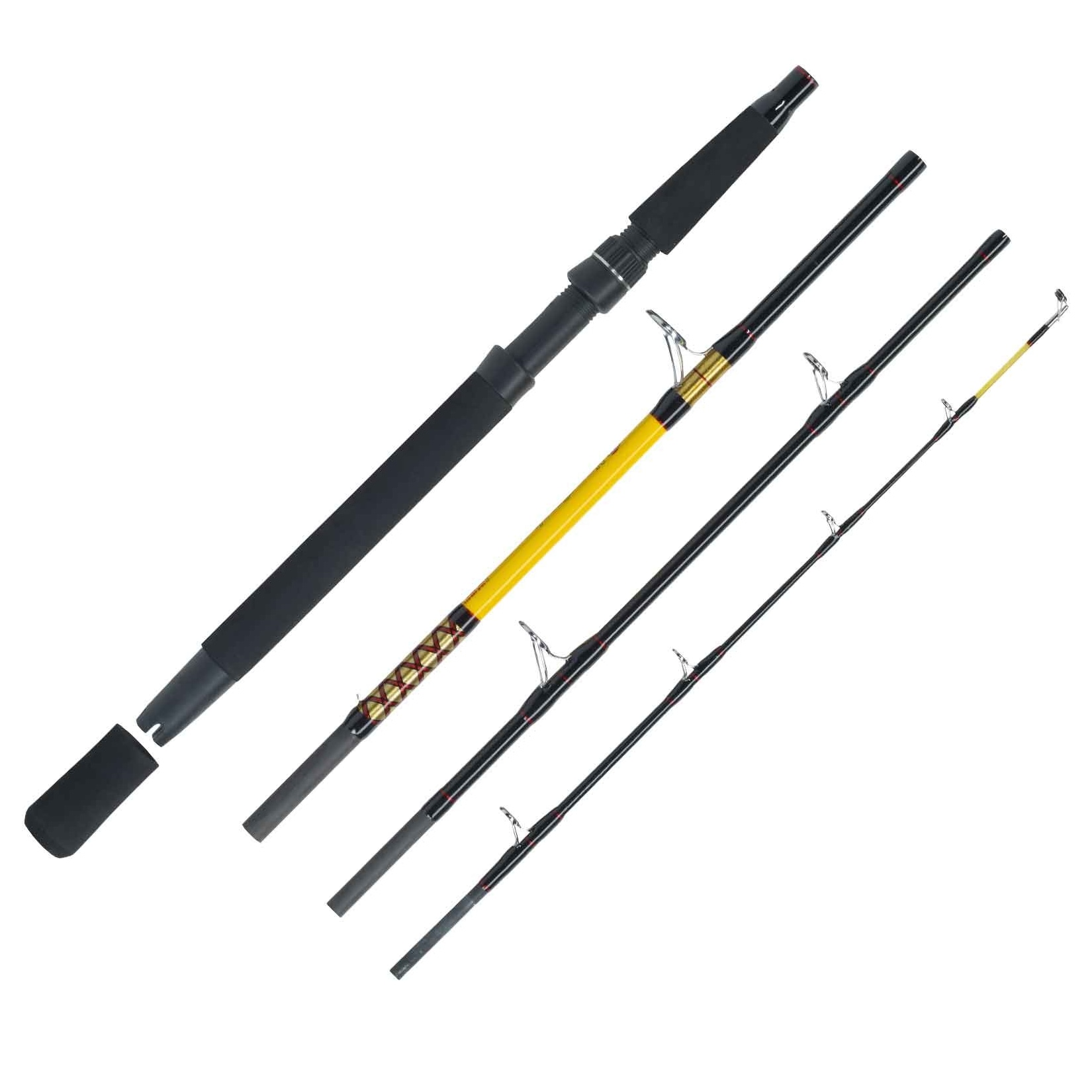WFT Never Crack Fjordspin Travel 4 Teile 2,10m 100-400g Reiserute