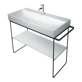Duravit Metallkonsole DuraSquare 106,5x45cm, bodenstehend, schwarz matt